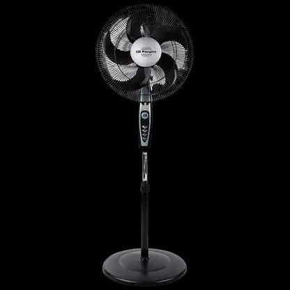 Ventilateur sur pied - Orbegozo SF0149, 40 cm, 5 aspas, 3 niveles, Oscilante, Noir