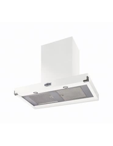 Hotte FALCON CONTEMPORAINE 1090 BLANC/NICKEL BROSSE - FHDCT1090WH/N