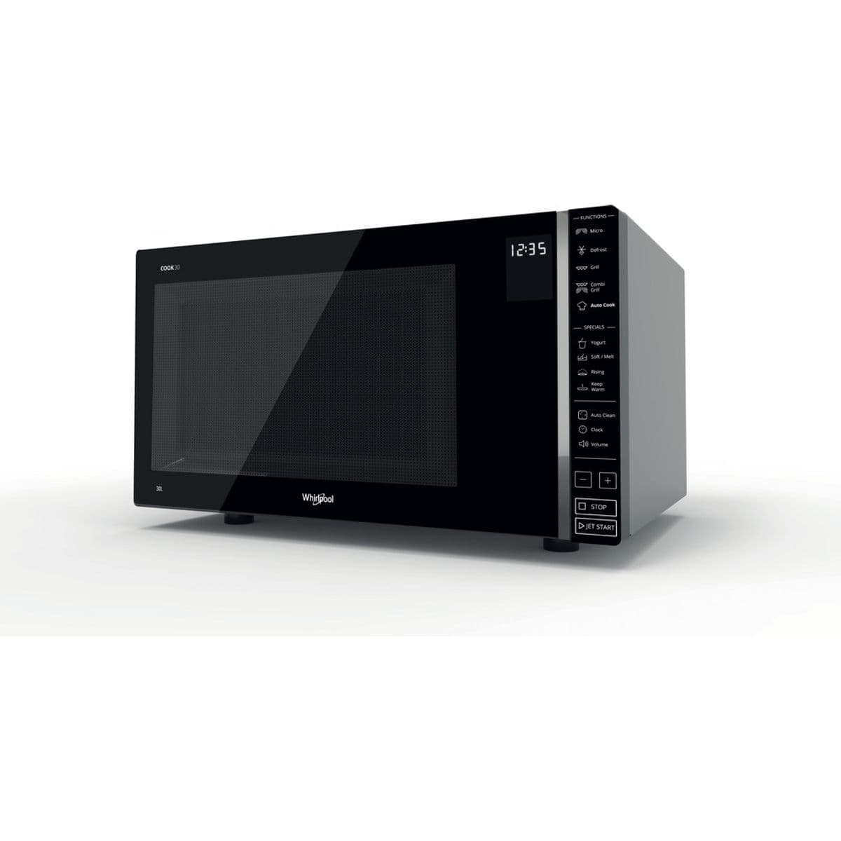 WHIRLPOOL Micro-ondes gril 30 litres MWP303SB