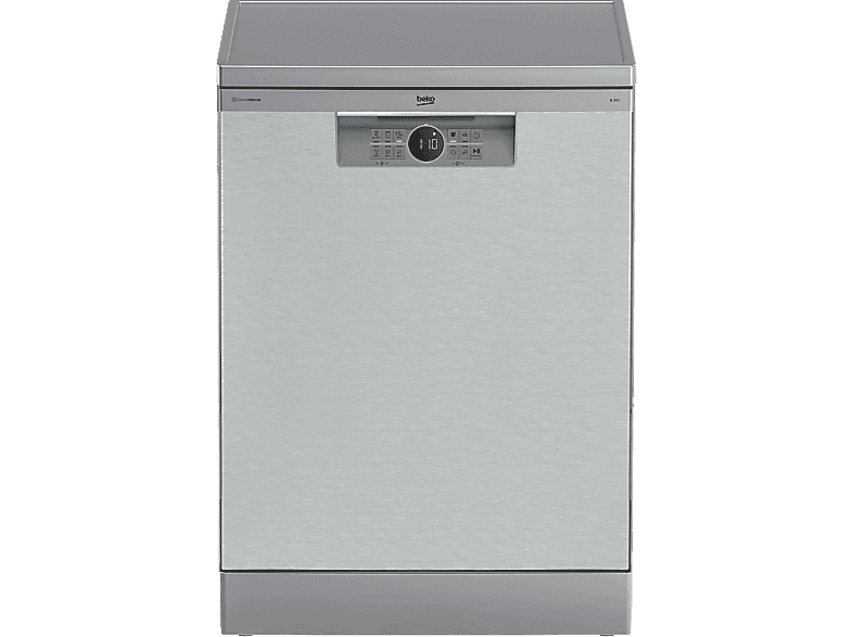 Lave-vaisselle - Beko BDFN26640XC, 9.5 l, 16 couverts, 6 programmes, 60 cm, Troisième panier, Corner Intense, Fast+, Inox
