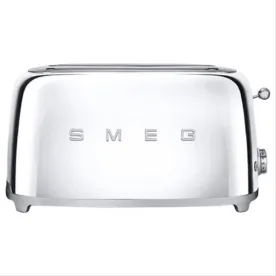 SMEG Toaster 4 tranches Chromé Années 50 - TSF02SSEU