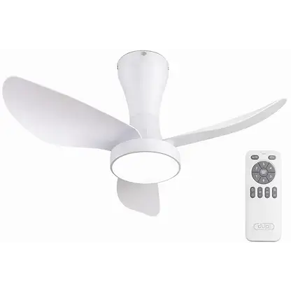 Ventilateur de plafond avec éclairage LED - DUPI PRO AIR, 6 vitesses, Blanc