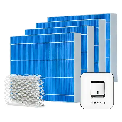 Filtre pour humidificateur - Lot 4x Tampons Silvertex para humidificateur 300ml MEACO, Celeste
