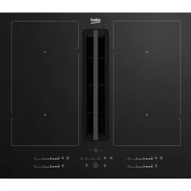BEKO Table de cuisson induction aspirante 4 foyers 650 m3/h - HIXI64701UP